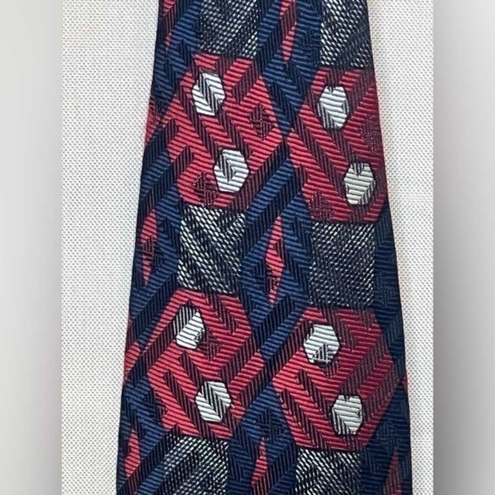 Robert Talbott Nordstrom best of class red and navy silk tie